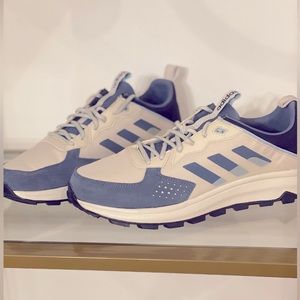 Adidas Trail Running Sneakers. Blue/Grey Upper,White Midsole, Black sole. Size11